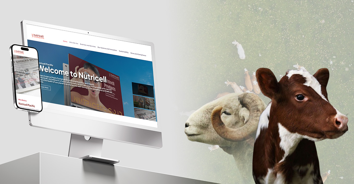 nutricell pacific website by essentials the agency